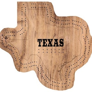 Texas Cribbage Board Template Download for Laser Engraving