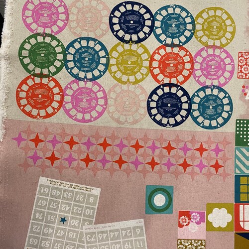 Cotton and Steel Playful Fabric Playroom Pink Melody Miller Etsy