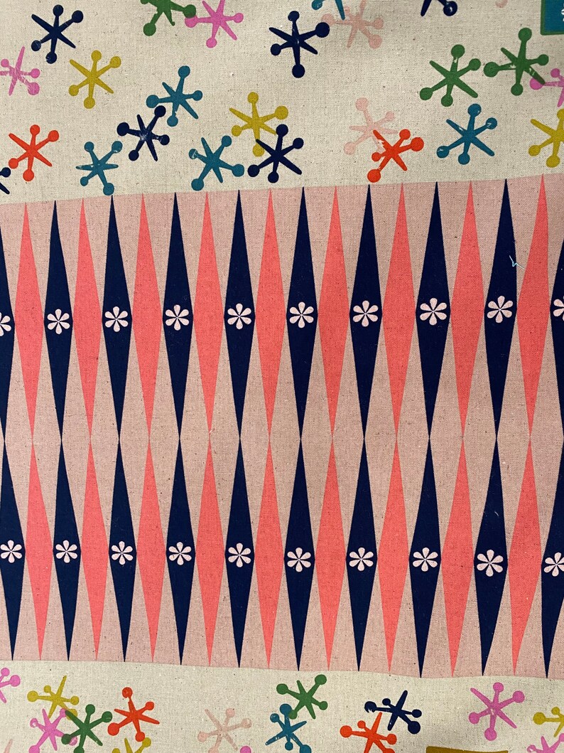 Cotton and Steel Playful Fabric Playroom Pink Melody Miller Etsy