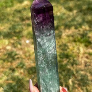 Watermelon Fluorite Crystal Tower