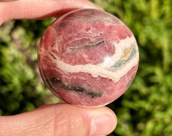 Rhodochrosite Crystal Sphere, Argentina