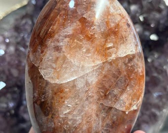 Fire Quartz Freeform: Hematoid Red Quartz Crystal