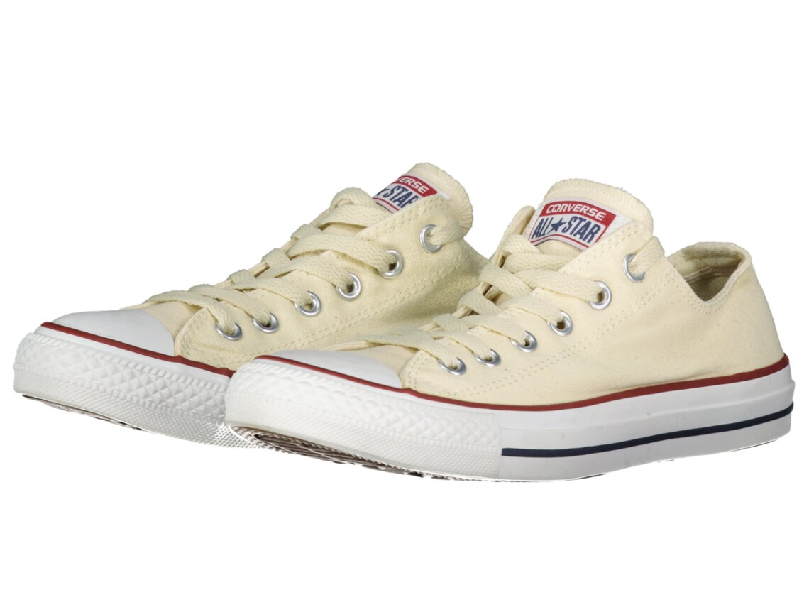 converse low cut cream