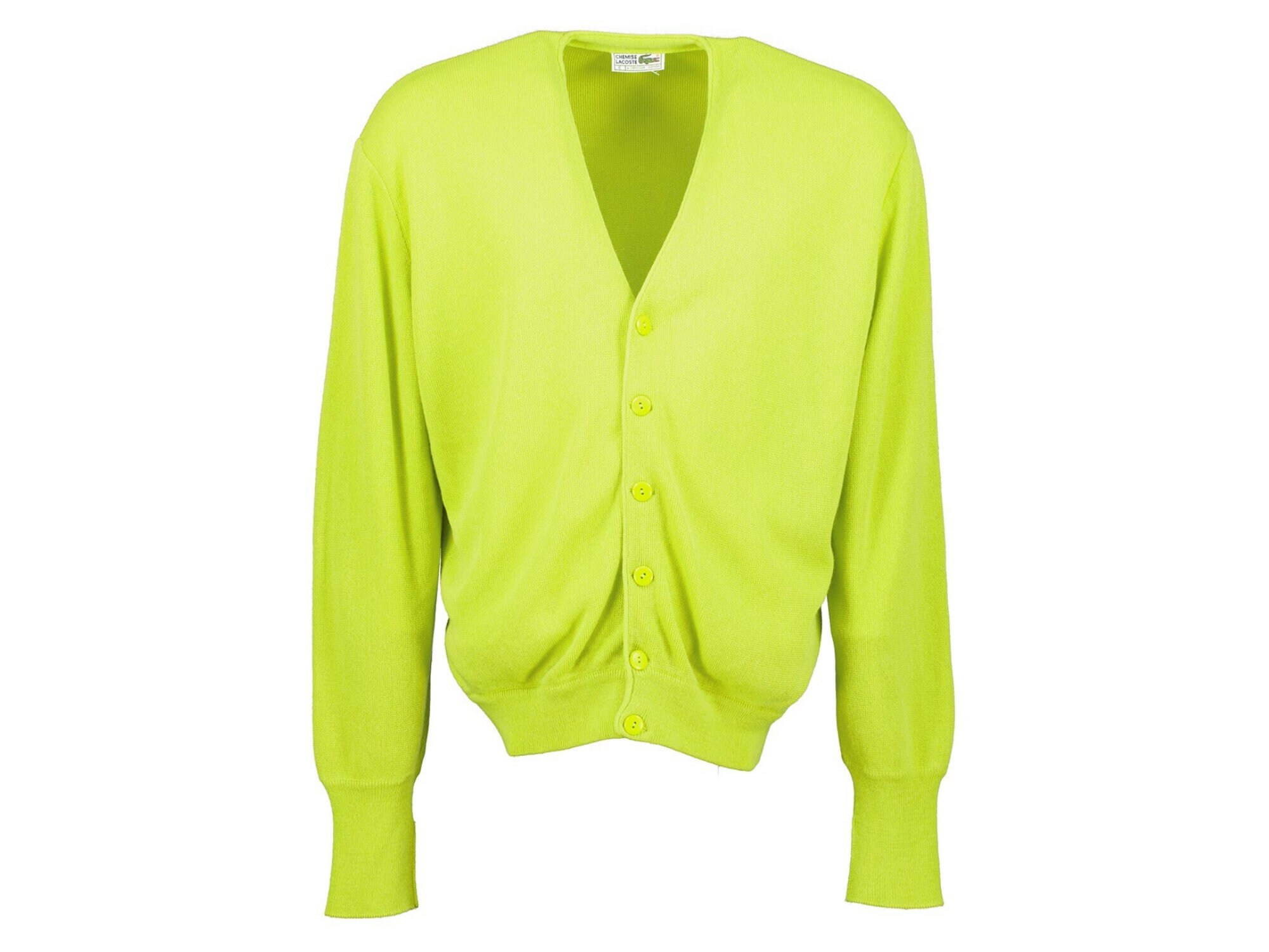 Lime Green Cardigan - Etsy