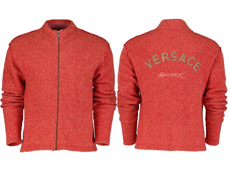versace red sweater