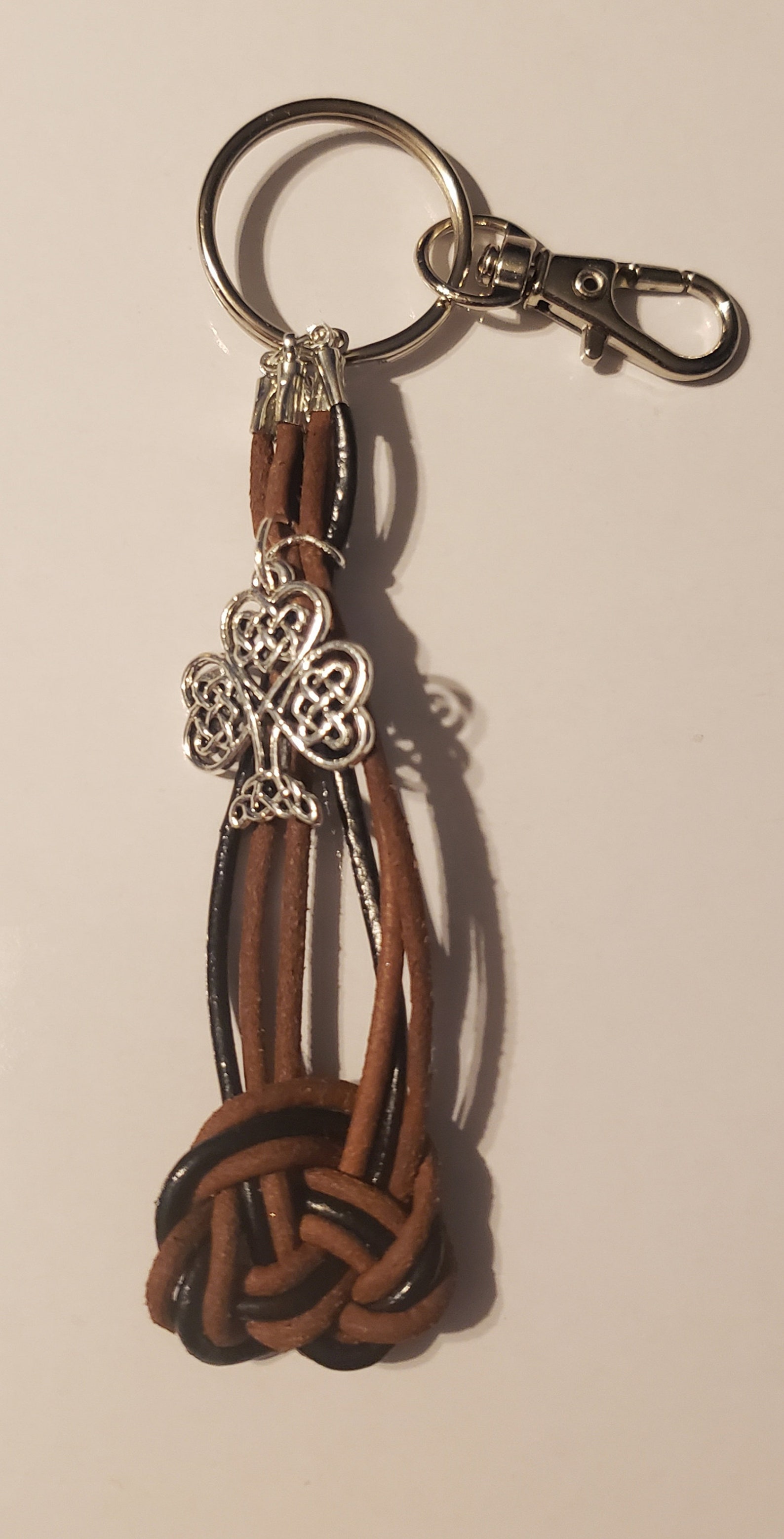 Celtic inspired knot keychain Etsy