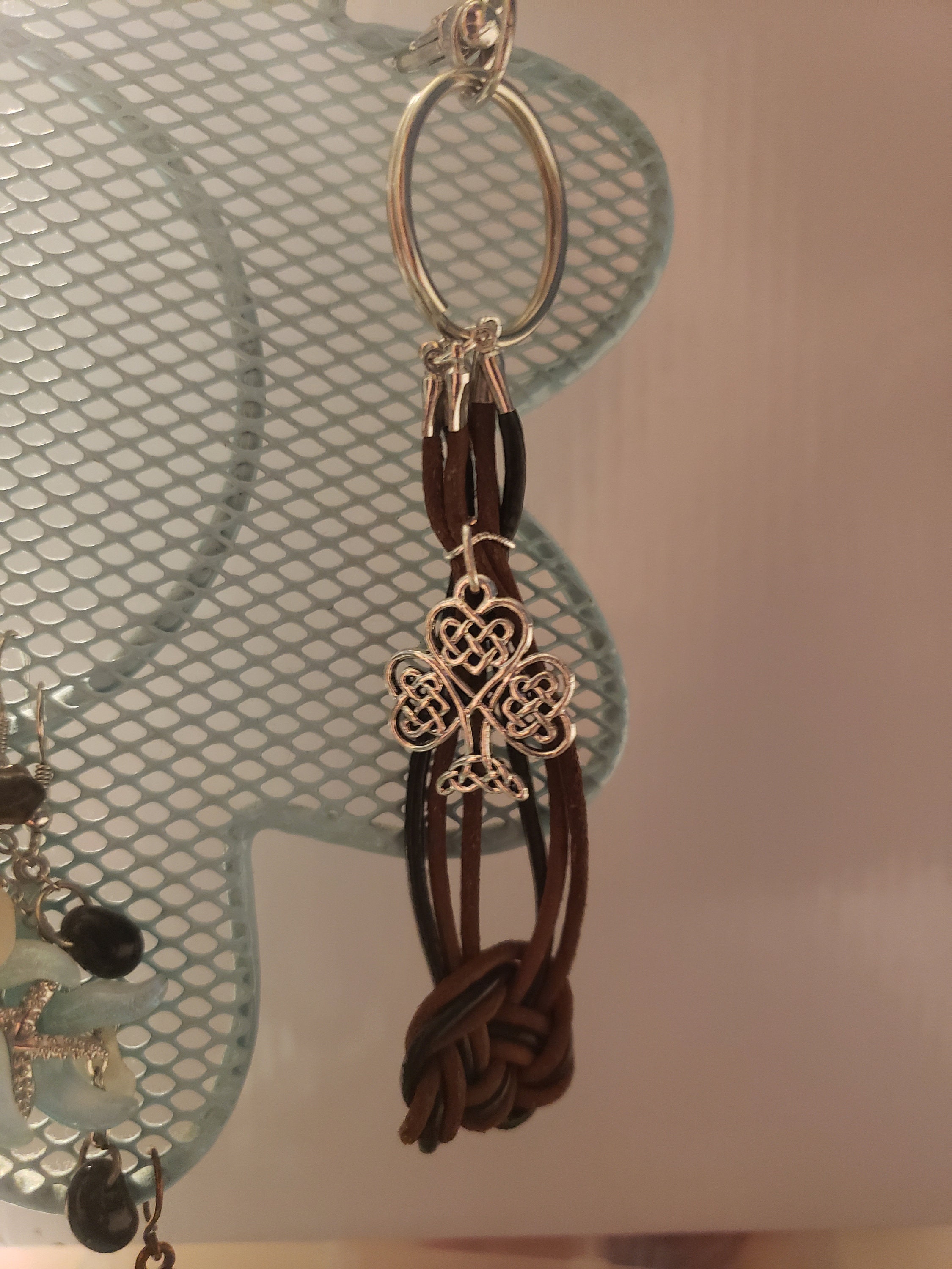 Celtic inspired knot keychain Etsy