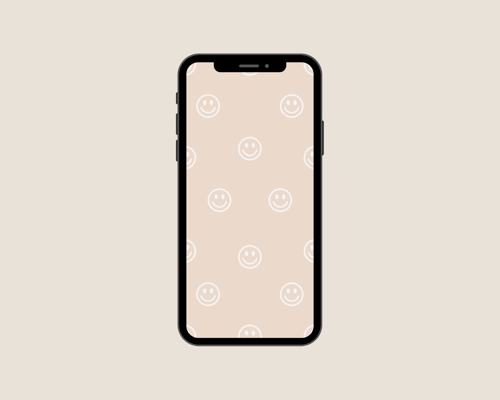 Smiley Face Phone Wallpaper Iphone Android Wallpaper Etsy Ireland