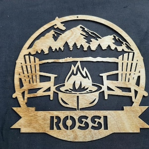 Sinal de acampamento personalizado, svg, dfx, ai, download digital de arquivo de corte a laser, arquivo de corte de forja brilhante, laser, arquivo cricut