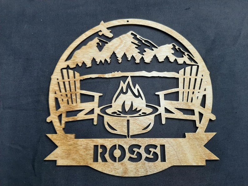 Personalized Camp Sign, svg, dfx, ai, digital download laser cut file, glow forge cut file, laser, cricut file 