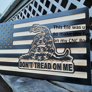 Don&#39;t Tread On Me Emblem Flagge SVG, DXF, PDF-Dateien Digital Download, SVG-Datei, Dxf-Datei, Pdf-Datei, Cnc-Fräser, Laser-Svg-Datei