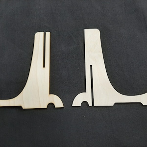 Laser cut EASEL stand svg, dxf, GlowForge and laser cut file