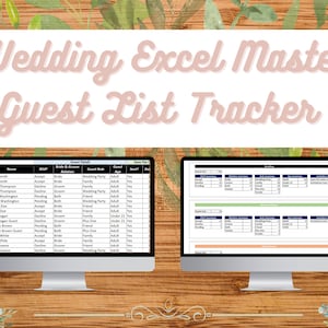 Wedding Excel Master Guest List Template