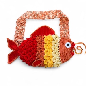 Crochet Fish Bag Written Pattern