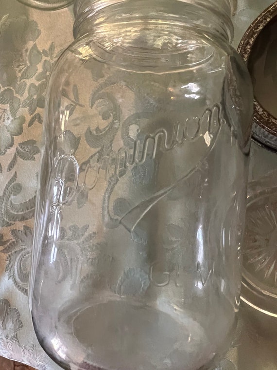 Rare Dominion Gem Quart Canning Jar Etsy Canada