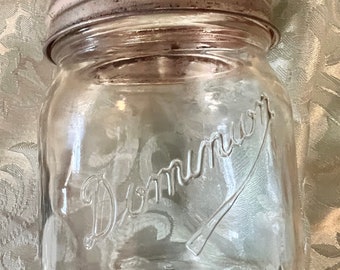 Rare Vintage Dominion Gem Pint canning jar