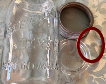 Quart Canadian Jewel Vintage canning jar