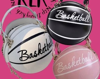 blue basketball purse