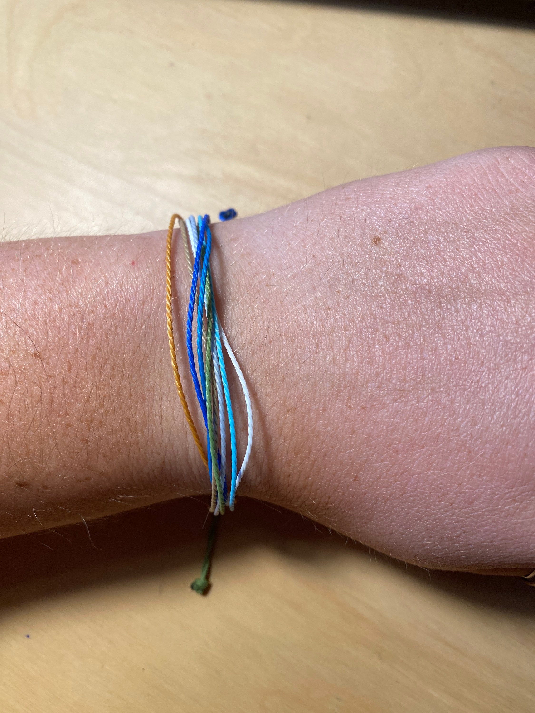 Easy Adjust String Bracelet Odd Eyed Etsy