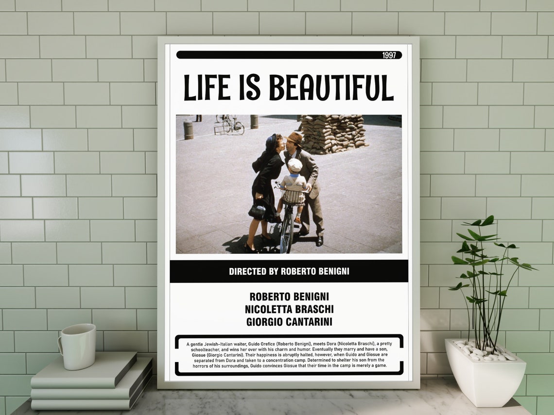 LIFE IS BEAUTIFUL Poster Vintage Retro Art Wall Print Etsy