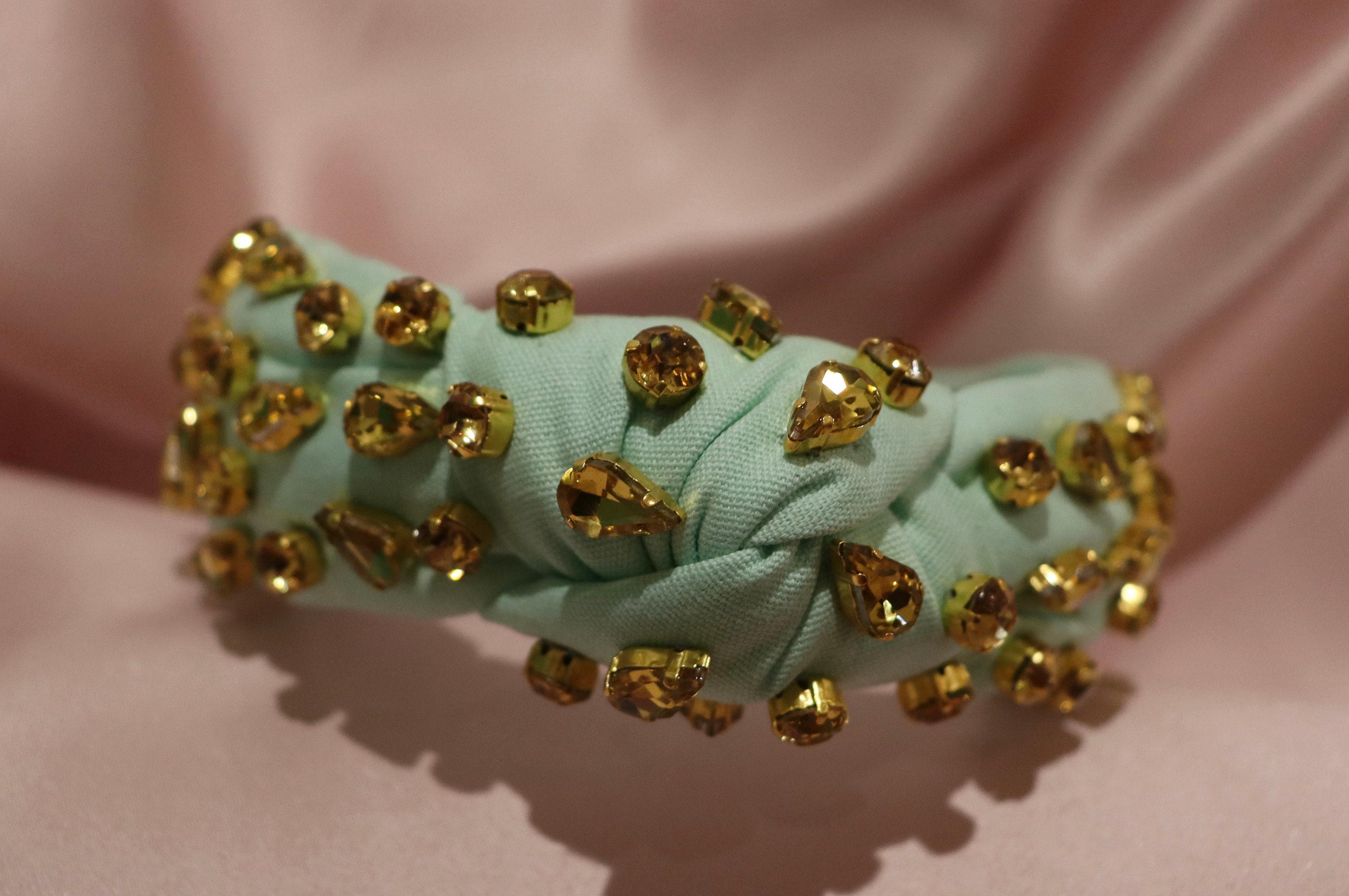 Lele Sadoughi Yellow and Citrine Colored Stones Head Band Lele Sadoughi | RIVER OAKS DISTRICT main image 4