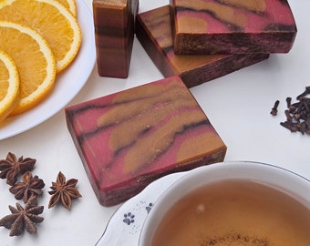 Winter Spiced Tea Artisan Soap / Handcrafted Natural Soap / Handmade Soap / Cold Process Soap / Vegan Soap