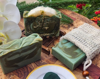Refreshing Lemongrass & Lime Artisan Soap / Handcrafted Natural Soap / Handmade Soap / Cold Process Soap / Vegan Soap / Exfoliating Soap