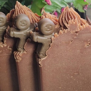 Gingerbread Man Luxury Artisan Soap / Premium Handcrafted Natural Soap / Handmade Soap / Cold Process Soap / Vegan Soap/ Christmas Soap gift