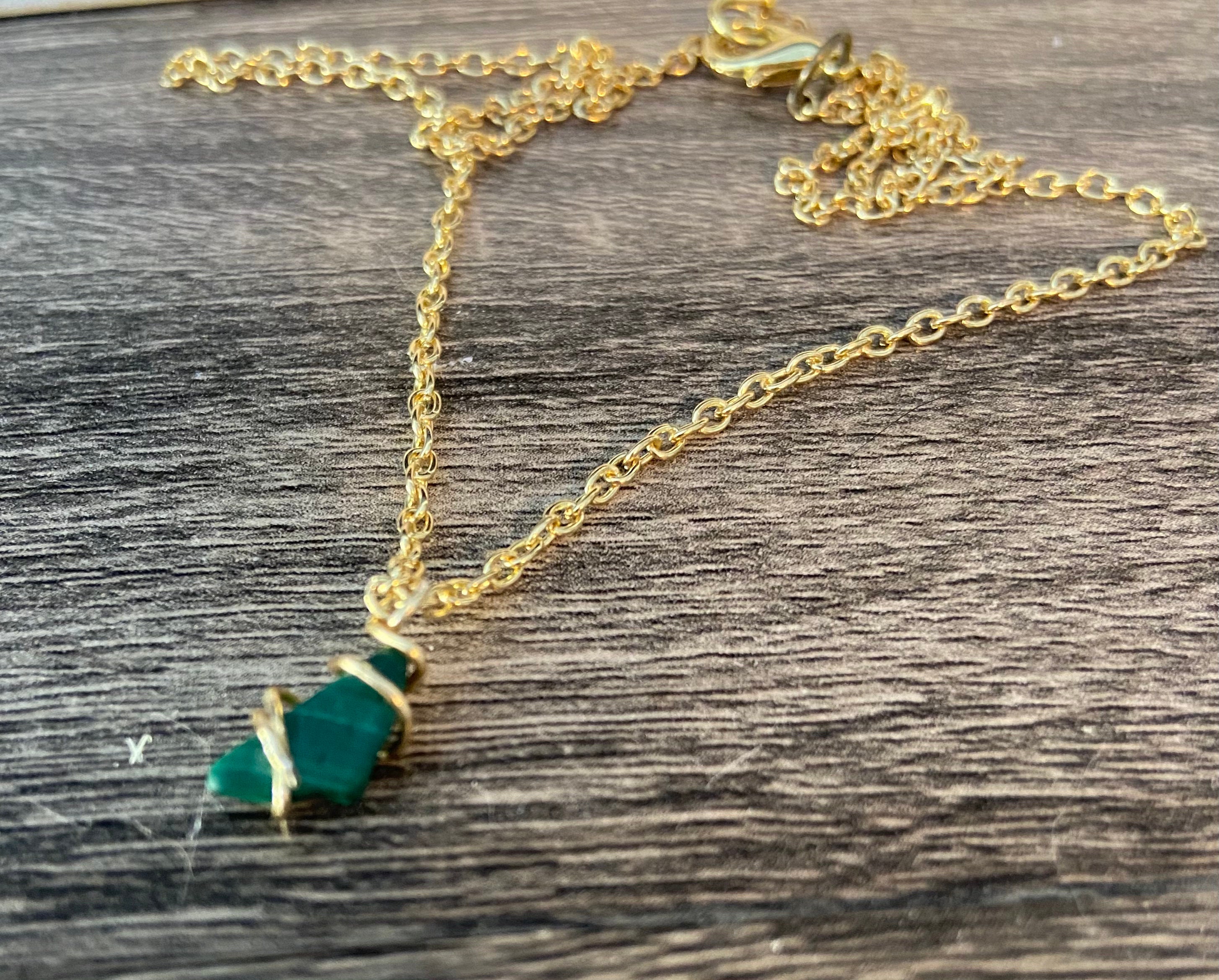 Malachite necklace