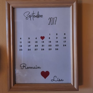Personalized couple poster, meeting date frame, wedding gift, Valentine's Day gift