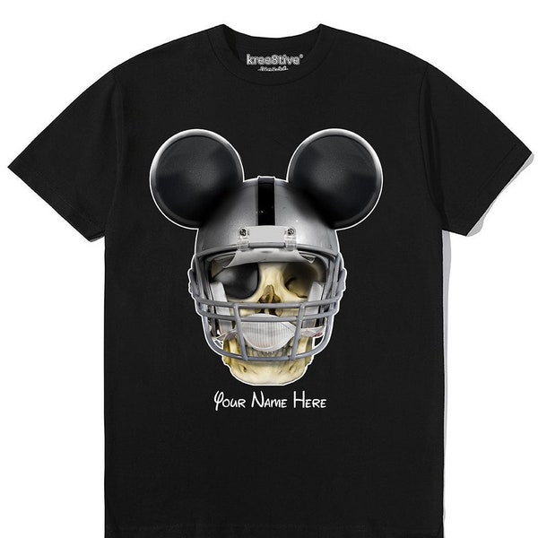 K8 Unisex T-shirt "Las Vegas Mouse Ears  Helmet" Football, Las Vegas, Disney Vacation, Disneyland, Disneyland Trip, Sports Souvenir, Gift