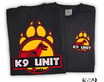 K9 Unit Canine Park Police K9, K9 Trainer, K9 Comfort Colors Shirt, K9 Christmas Gift, German Shepherd, USA K9 Shirt