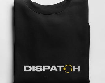 Embroidered- Dispatcher Hoodie, Gold Line Hoodie, Gold Line Sweatshirt, Dispatch Sweatshirt, 911 Dispatcher, Thin Gold Line USA Sweatshirt