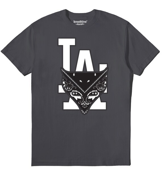 K8 Streetwear la Bandana Los Angeles Shirt, Black Paisley Print LA, LA  Shirt, West Coast, California, City of Angeles - Etsy