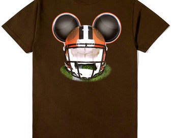 Cleveland Football Mouse Ears Helmet-tröja, anpassade sportfankläder