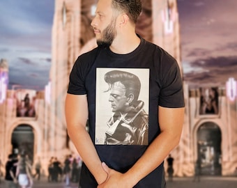Halloween Vintage Rockabilly Frankenstein T-shirt Dr. Frankenstein, Rockabilly - Skräckfigur, Halloween-tröja, Skräcktröja