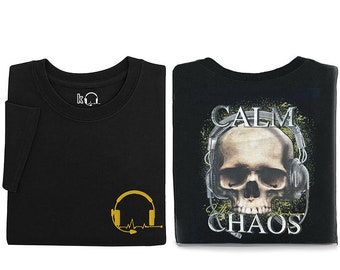 EMBROIDERED Dispatch Calm in the Chaos, Dispatch, Dispatcher Hoodie, Gold Line Hoodie, Police Dispatch Sweatshirt, 911 Dispatcher