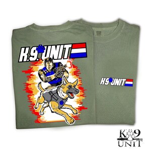 Police dog Canine Unit - K9 Unit&quot; Police K9, K9 Trainer, K9 Comfort Colors Shirt, K9 Christmas Gift, First Responder USA K9 Shirt