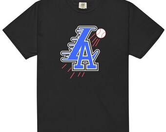 LA Baseball Basketball Comfort Colors Shirt, Los Angeles Game Day Apparel