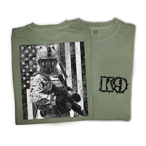 K8 "K9-eenheid militaire Amerikaanse held" politie K9, K9-trainer, K9 comfortkleurenshirt, K9 kerstcadeau, VS K9-shirt, militair cadeau,