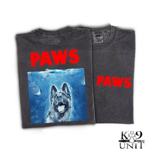 Politiehond hondeneenheid - K9 Paws Police K9-trainer, K9 Comfort Colors-shirt, K9-kerstcadeau, Duitse herder, hondenshirt, VS K9-shirt
