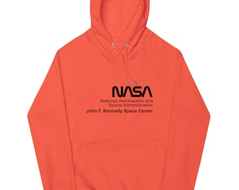 Sudadera con capucha bordada del Centro Espacial Kennedy de la NASA, suéter unisex de cuello redondo de la Administración Espacial.