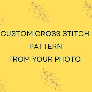 Custom cross stitch pattern Personalized. Convert photo to cross stitch pattern PDF, Convert Your photo to Custom Cross Stitch