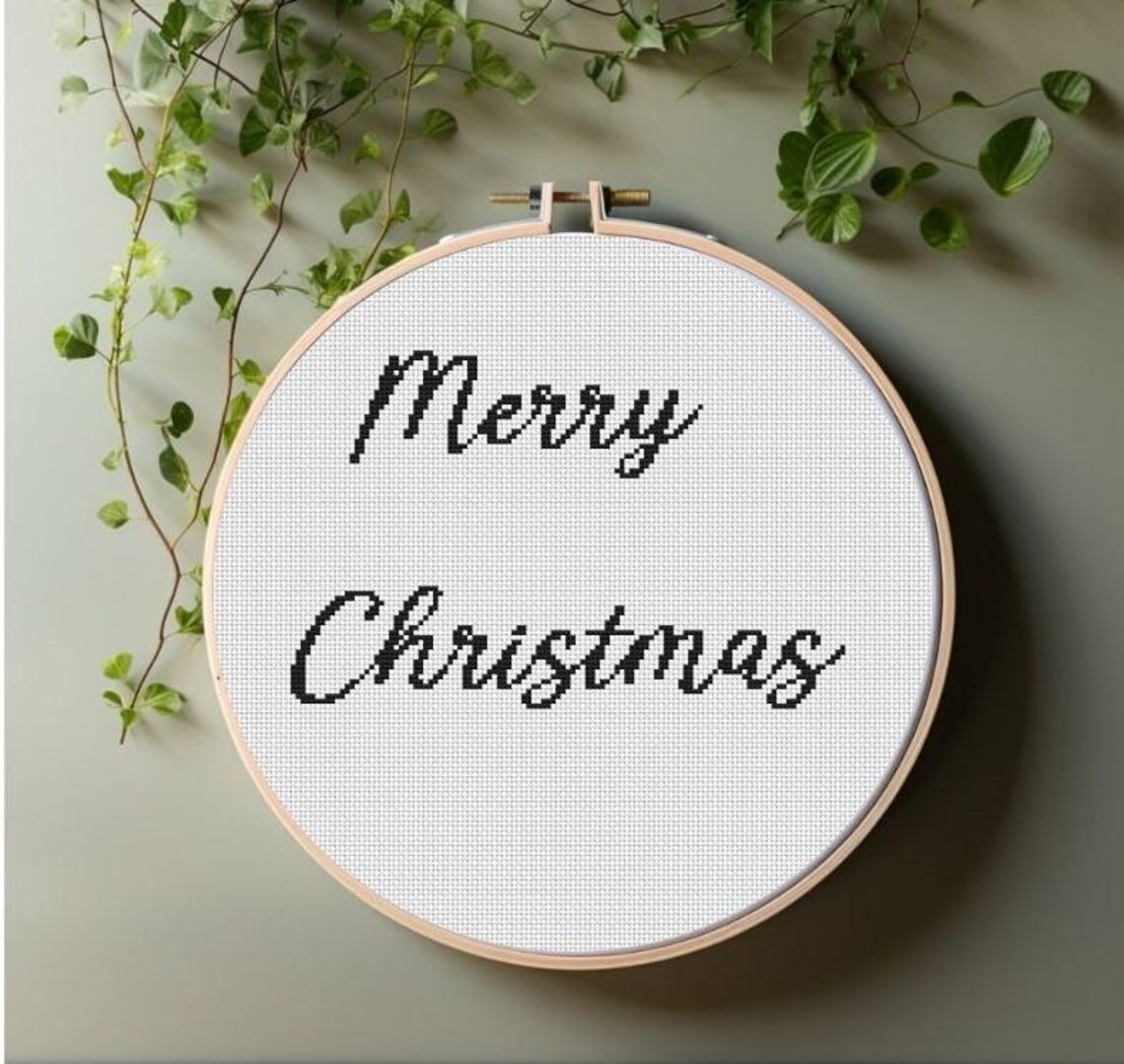Custom Text Cross Stitch Pattern: Calligraphy Font (PDF Pattern) - Etsy