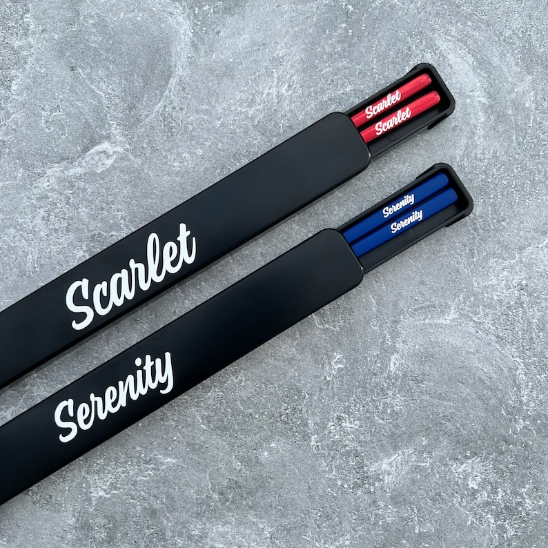 Personalized Chopstick Set in Travel Case Eco Friendly Etsy