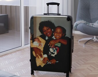 Custom Luggage Personalized Luggage Picture Luggage Custom Gift For Her or Him Flight Attendant Gift Pilot Gift For Any Occasion