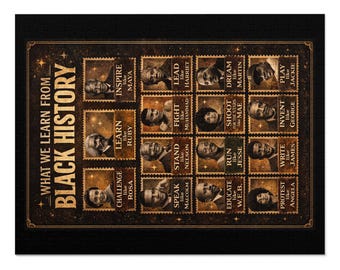 Puzzle collage d'affiches Ce que nous apprenons de l'histoire des Noirs