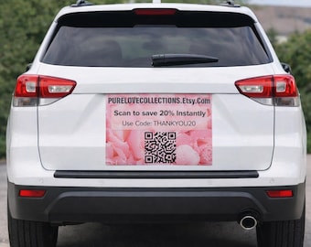 Custom QR Code Business Card Magnet, Scan to Shop, Imán con Código QR, Marketing Magnet, Christian Branding, Regalo, Entrepreneur Giftful