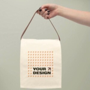 Benutzerdefinierte Do It Yourself Canvas Lunch Bag personalisierte Lunch Tote mit Strap | Erstellen Sie Ihr eigenes Grafikdesign-Namensschrift-Gedicht oder -Nachricht