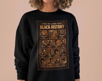 Poster avec icônes de l'histoire des Noirs | Leaders des droits civiques, icônes culturelles